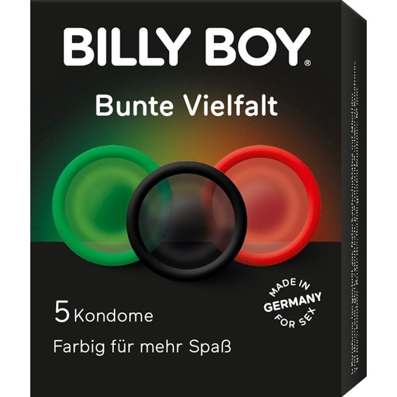 BILLY BOY Χρωματιστά Προφυλακτικά  5 Τεμ.